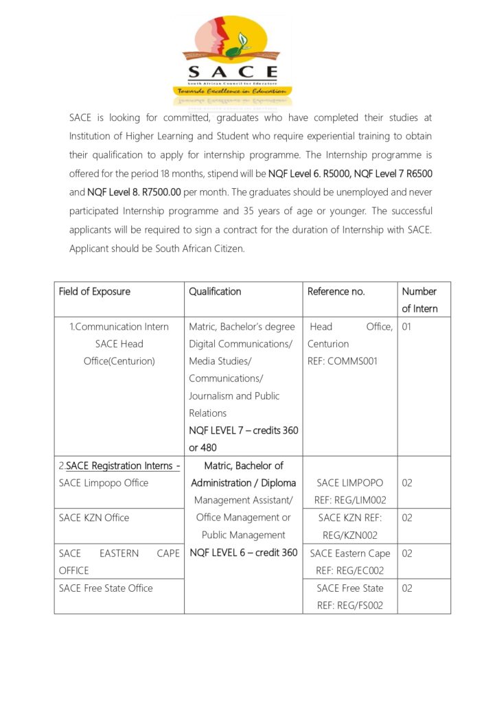 sace 16997 2026 06 18 advert sace interns june 2026 page 0001[1]